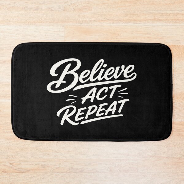 Item preview, Believe Act Repeat – Positive Mindset designed and sold by Verse & Vibes.