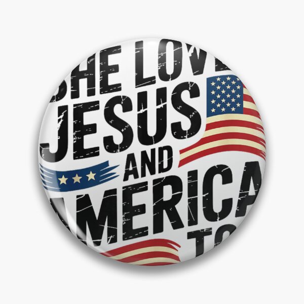 Item preview, She Loves Jesus And America Too Southern Patriotic American Flag Country Art designed and sold by EvandSolis.