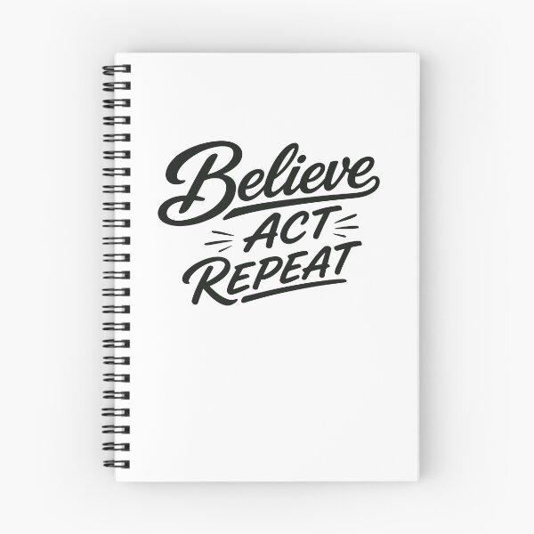 Item preview, Believe Act Repeat – Positive Mindset designed and sold by Verse & Vibes.