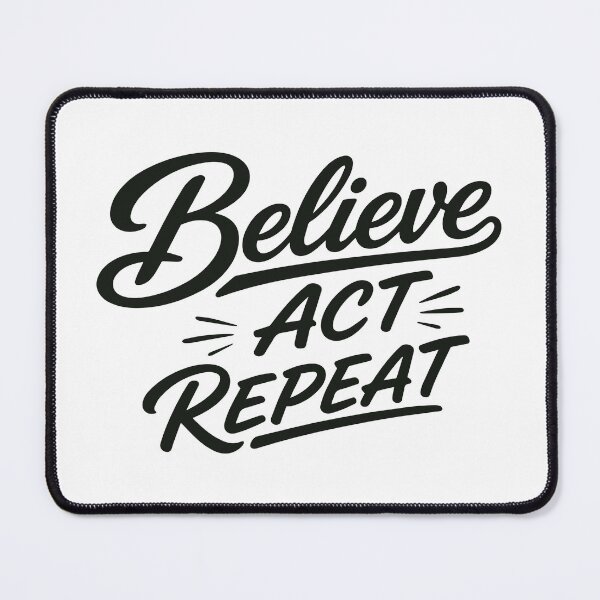 Item preview, Believe Act Repeat – Positive Mindset designed and sold by Verse & Vibes.