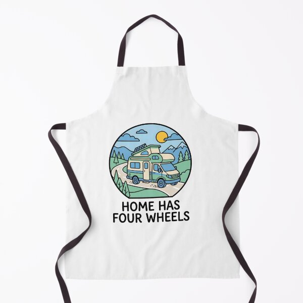 Item preview, Home Has Four Wheels – Funny Campervan Gift Van Life Road Trip Adventure Quote designed and sold by Sekla-Studio.
