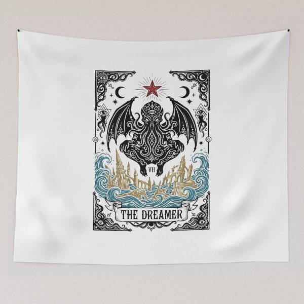 Item preview, The Dreamer Tarot Card Cthulhu Sunken Ruins Rlyeh Gothic designed and sold by Fenay Designs.