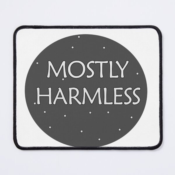 Item preview, Mostly Harmless | Hitchhiker’s Guide to the Galaxy Inspired Minimalist Sci-Fi Design | 42 Space Humor designed and sold by BlueBakes.