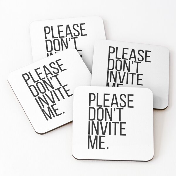 Item preview, Please Don't Invite Me. | Funny Introvert Shirt | Minimalist Typography Tee designed and sold by OveloStudios.