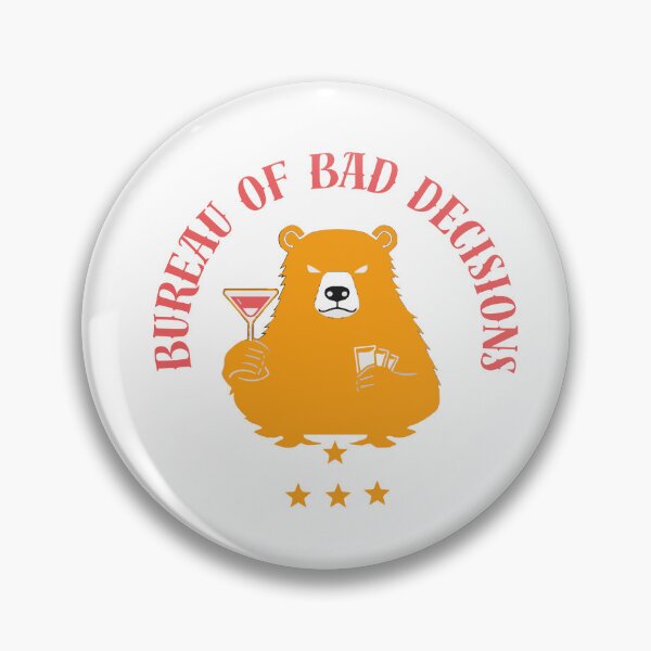 Item preview, Bureau of Bad Decisions Official Seal – Funny Fake Government Parody Bear Design for Dark Humor & Sarcastic Gifts designed and sold by AbderraimArt.