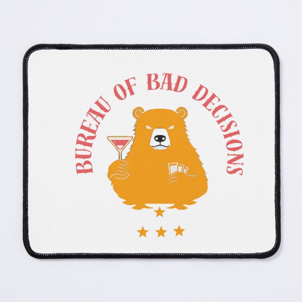 Item preview, Bureau of Bad Decisions Official Seal – Funny Fake Government Parody Bear Design for Dark Humor & Sarcastic Gifts designed and sold by AbderraimArt.