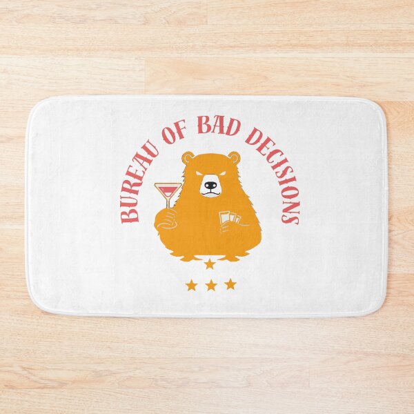 Item preview, Bureau of Bad Decisions Official Seal  – Funny Fake Government Parody Bear Design for Dark Humor & Sarcastic Gifts designed and sold by AbderraimArt.
