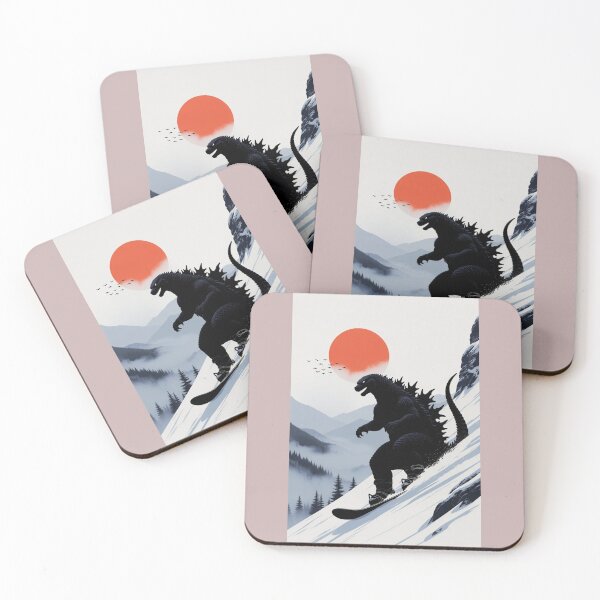 Artikelvorschau, Dino-Snowboarden | Minimalistische Wandkunst aus Japan entworfen und verkauft von Syrupulse.