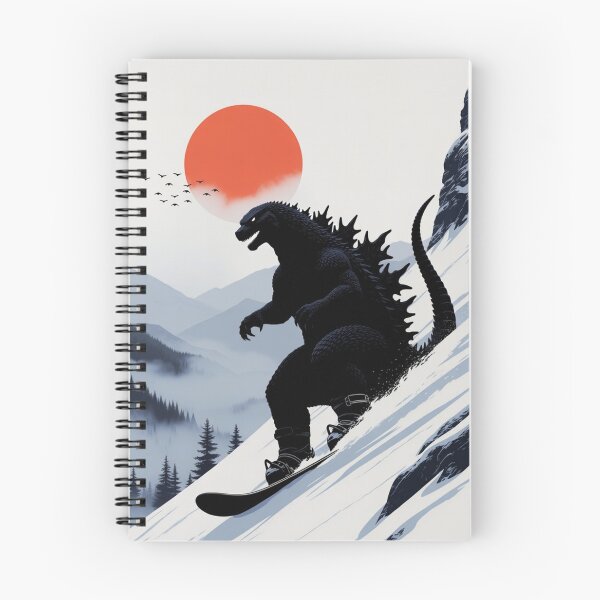 Item preview, Dino Snowboarding | Japandi Minimalist Wall Art designed and sold by Syrupulse.