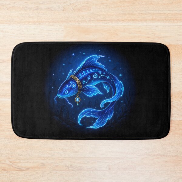 Item preview, Lumenfin – Neon Blue Arcane Fish Familiar designed and sold by PixelArcana.