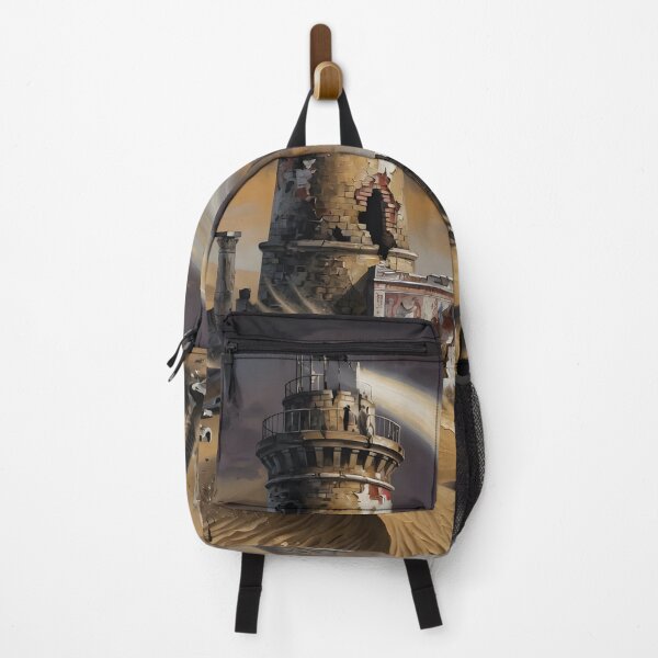 Item preview, Forgotten Desert Lighthouse Ancient Sands of Time designed and sold by DreamyWallVibes.