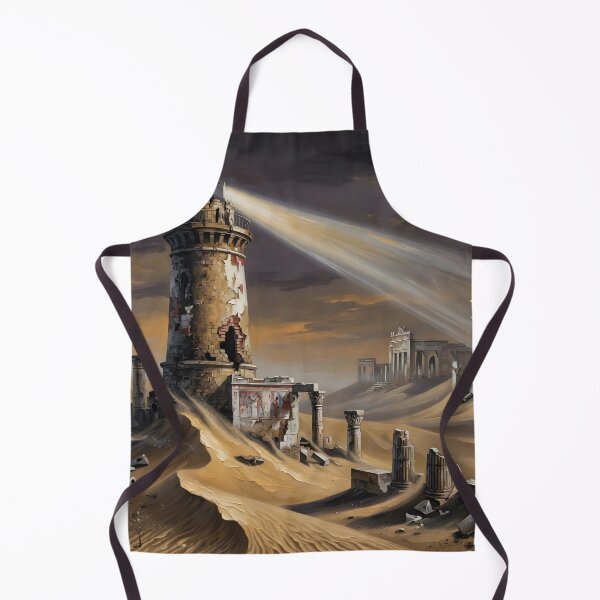 Item preview, Forgotten Desert Lighthouse Ancient Sands of Time designed and sold by DreamyWallVibes.