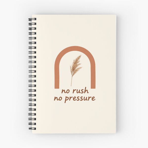 Item preview, No Rush No Pressure – Cozy Minimalist Typography Design designed and sold by CosmicQuietLab.