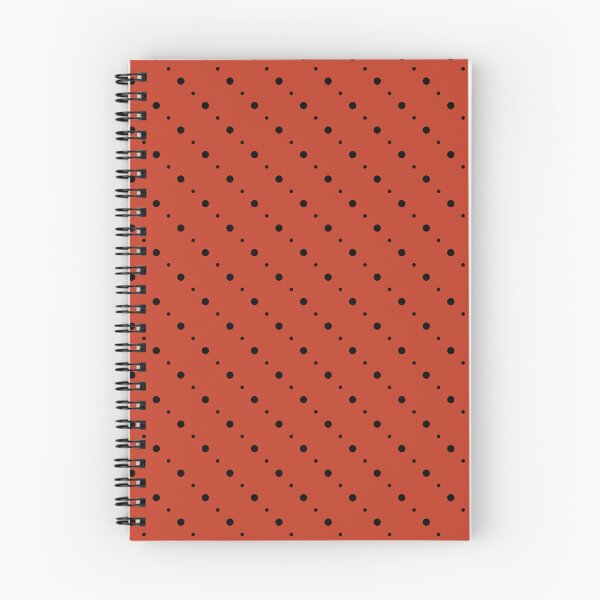 Item preview, Dark pastel red & black diagonal polka dot designed and sold by Mint + Midnight.