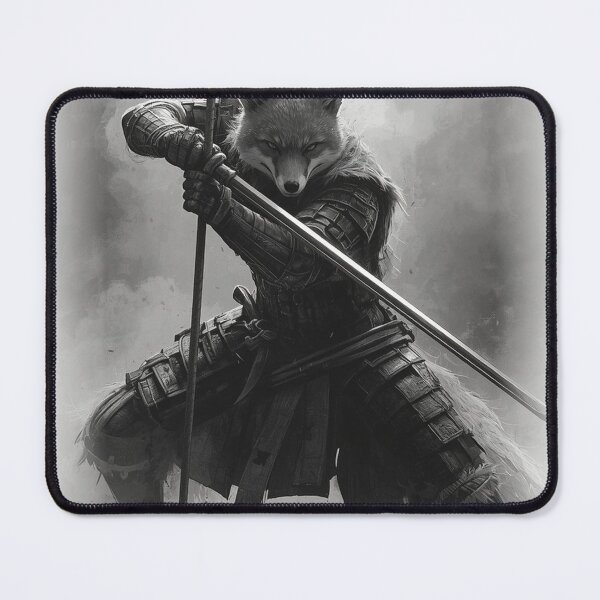 Item preview, Sasumata Fox Constable — Japanese Dark Warrior Art designed and sold by Tokyo Neo Noir Collective .