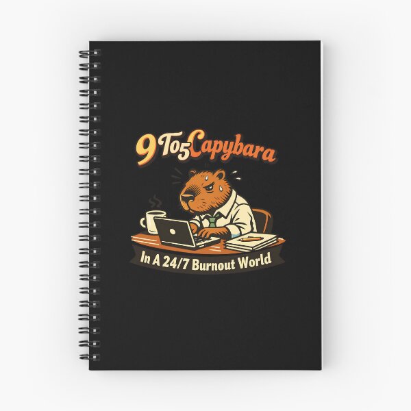 Item preview, Vintage Corporate Burnout Capybara 9 To 5  designed and sold by yanejoy.