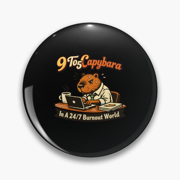 Item preview, Vintage Corporate Burnout Capybara 9 To 5  designed and sold by yanejoy.