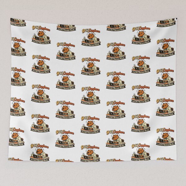 Item preview, Vintage Corporate Burnout Capybara 9 To 5  designed and sold by yanejoy.