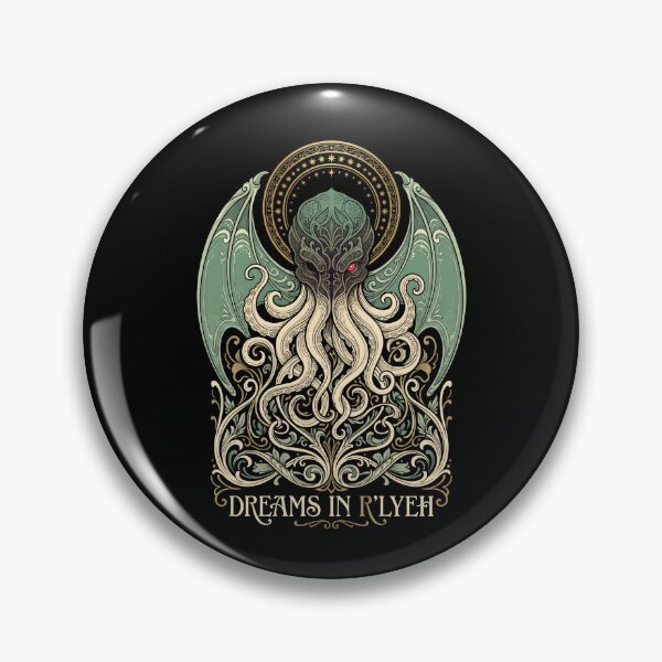 Item preview, Dreams in Rlyeh Cthulhu Art Nouveau Ornate Floral Design designed and sold by Fenay Designs.