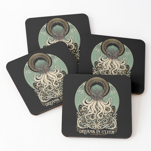 Item preview, Dreams in Rlyeh Cthulhu Art Nouveau Ornate Floral Design designed and sold by Fenay Designs.