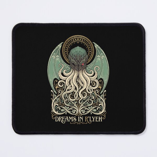 Item preview, Dreams in Rlyeh Cthulhu Art Nouveau Ornate Floral Design designed and sold by Fenay Designs.