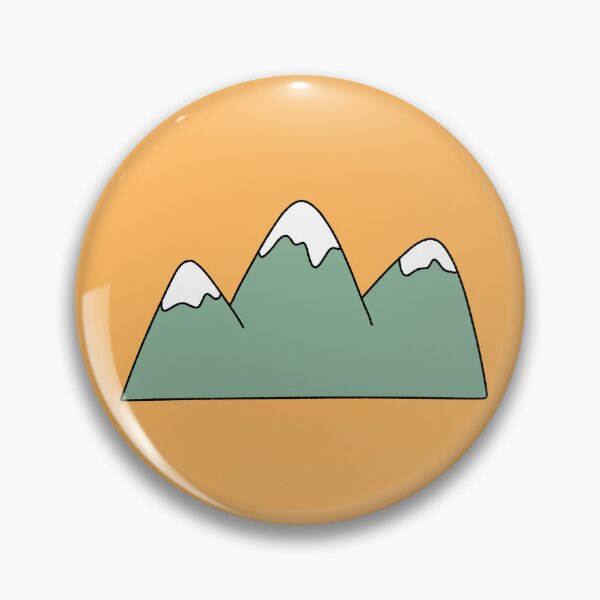 Item preview, Cute Minimalist Snowy Mountain Peaks designed and sold by ubborn.