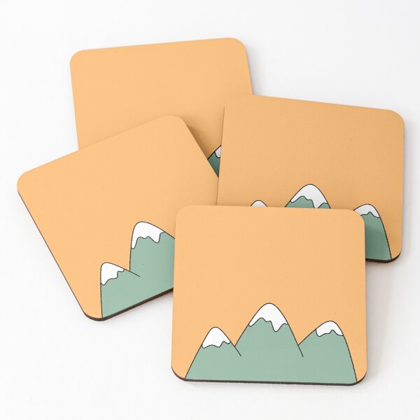 Item preview, Cute Minimalist Snowy Mountain Peaks designed and sold by ubborn.