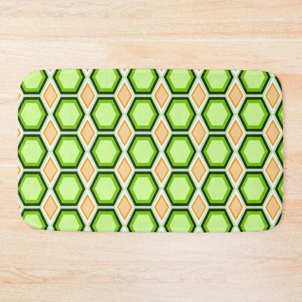 Item preview, Seamless Retro Geometric Hexagon Honeycomb Pattern designed and sold by Aries Creation Store.