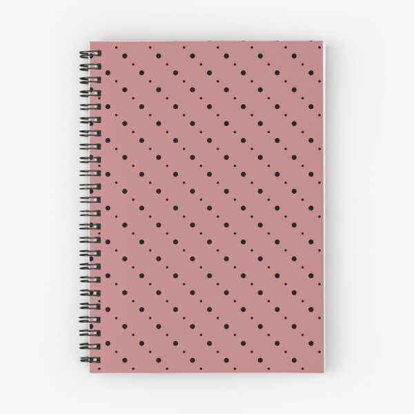 Item preview, Old rose & black diagonal polka dot designed and sold by Mint + Midnight.