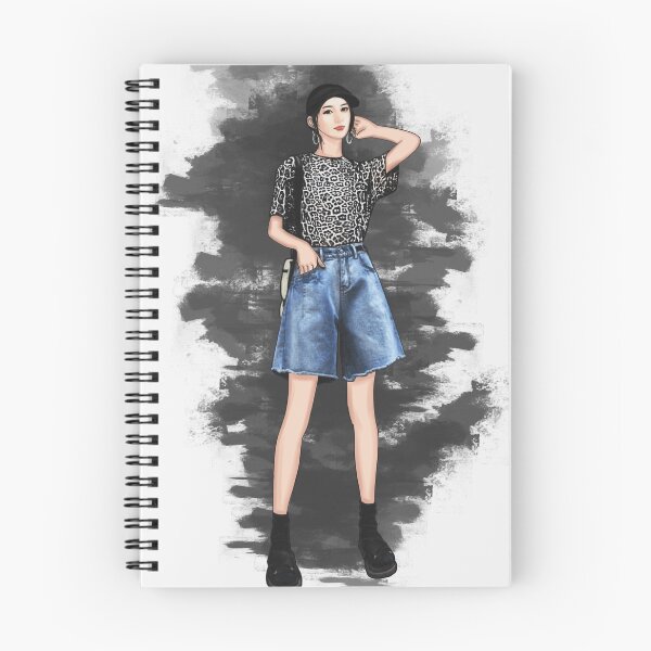 Item preview, Indie Streetwear Girl: Leopard Print & Denim Aesthetic designed and sold by ZORRO SL .