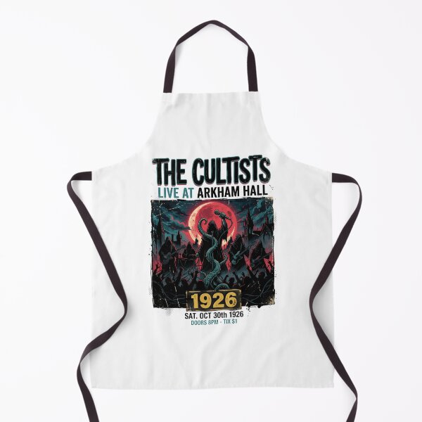 Item preview, The Cultists Live At Arkham Hall 1926 Retro Rock Gig Poster designed and sold by Fenay Designs.
