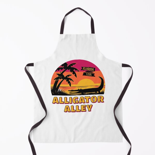 Item preview, Florida Alligator Alley Sunset Gator Palm Trees designed and sold by AntiqueImages.