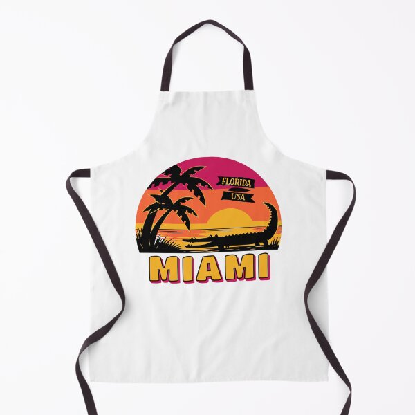 Item preview, Miami Florida Alligator Sunset Retro Travel designed and sold by AntiqueImages.