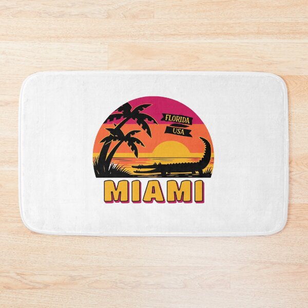 Item preview, Miami Florida Alligator Sunset Retro Travel designed and sold by AntiqueImages.