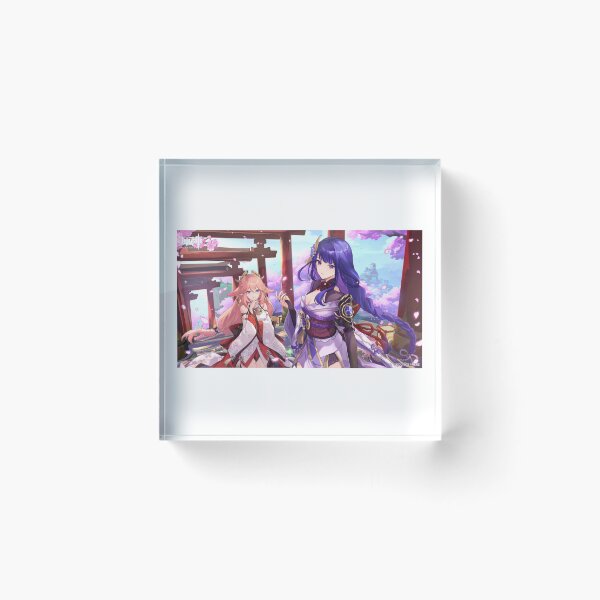 Item preview, Shogun Raiden and Yae Miko designed and sold by Lauwuuh.