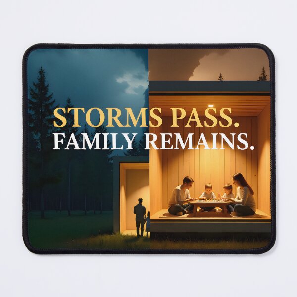 Item preview, Modern Storm Shelter Box: Split-Screen Residential Windstorm Protection Ad designed and sold by Creative-RE.