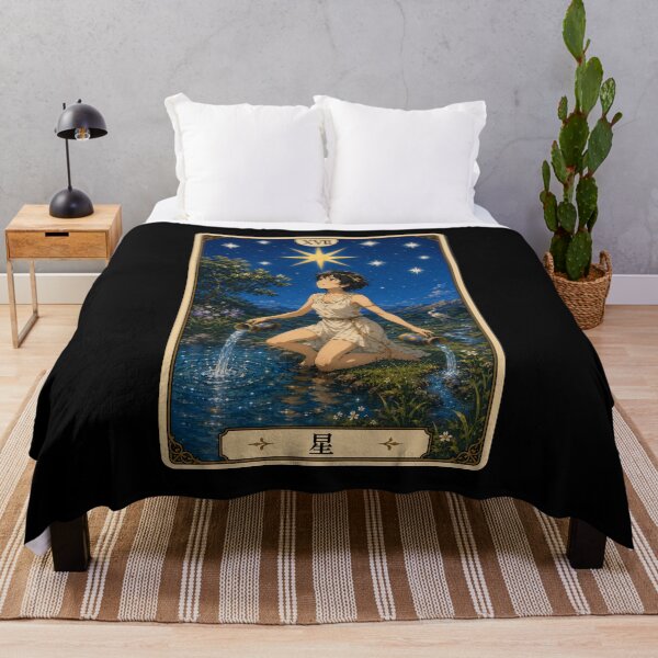 Item preview, Tarot card the star in anime style designed and sold by ProjecTees.