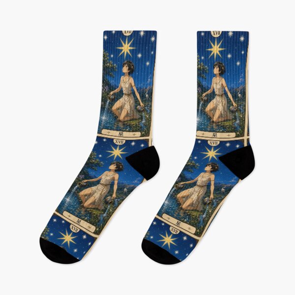 Item preview, Tarot card the star in anime style designed and sold by ProjecTees.