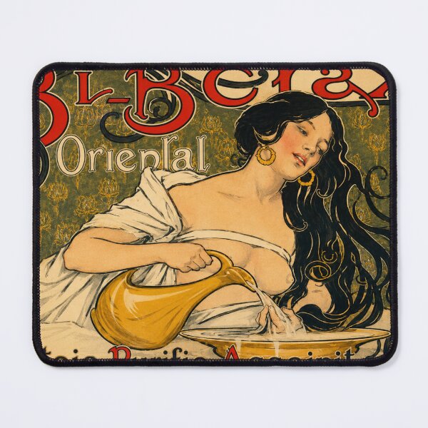 Item preview, Bi-Borax Oriental - Art Nouveau Vintage Elegant Woman Illustration for Retro Art Lovers designed and sold by RickE.