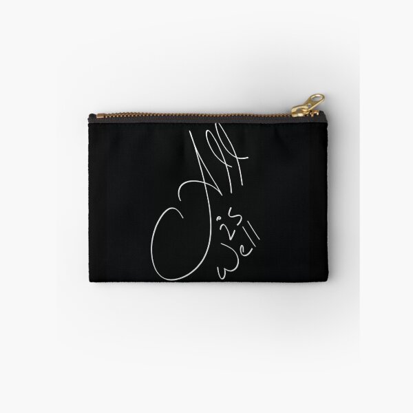 Item preview, All is well handwritten white text motivational quote design designed and sold by Metaversigns2-O.