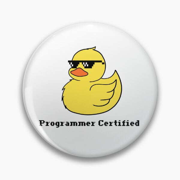 Item preview, Cool Programmer Certified Ducky designed and sold by CrystalLeo.