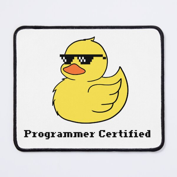 Item preview, Cool Programmer Certified Ducky designed and sold by CrystalLeo.