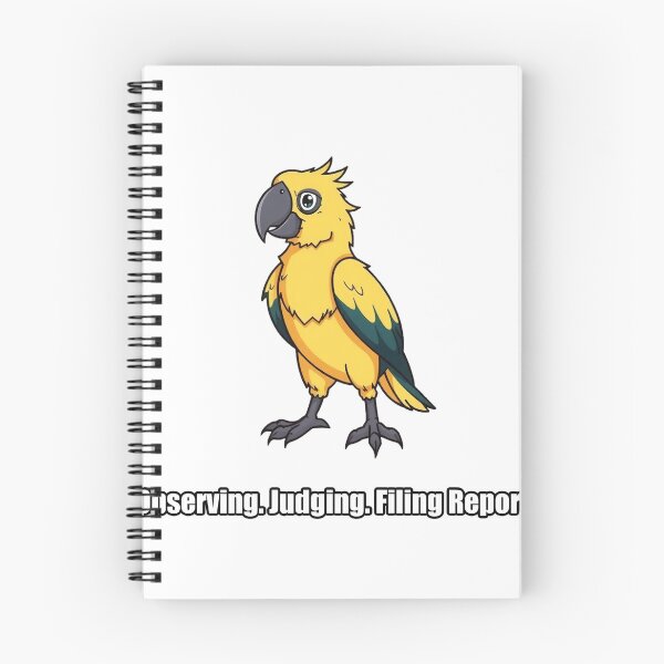 Item preview, Parrot - Observing Judging Filing Report - Funny Parrot Gift designed and sold by pawdrops.