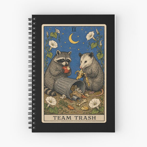 Item preview, Team Trash Raccoon Opossum Tarot Card designed and sold by Victor Shadehorn.