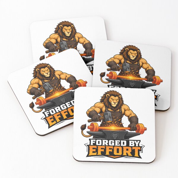 Item preview, Forged By Effort Lion Gym Workout Design designed and sold by Nuvoro Gifts.