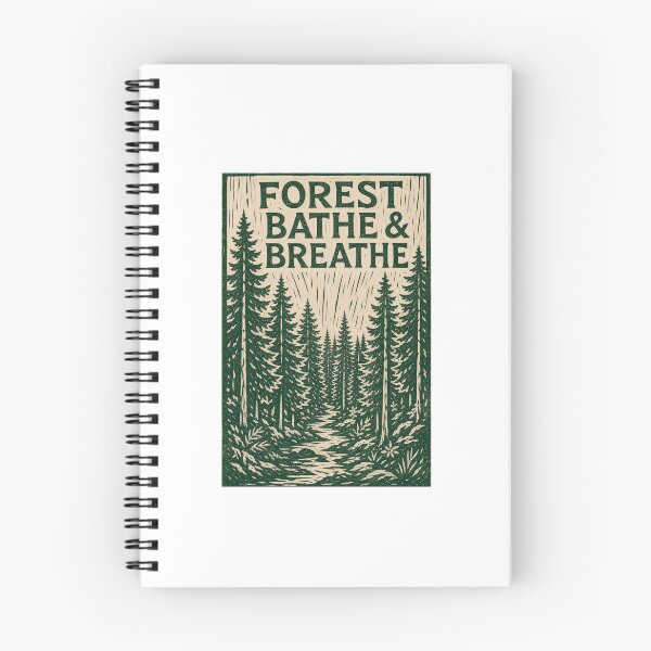 Item preview, Pine Forest Linocut Woodblock Print Art Poster Sticker Nature Craft Print Gift designed and sold by sharifex.