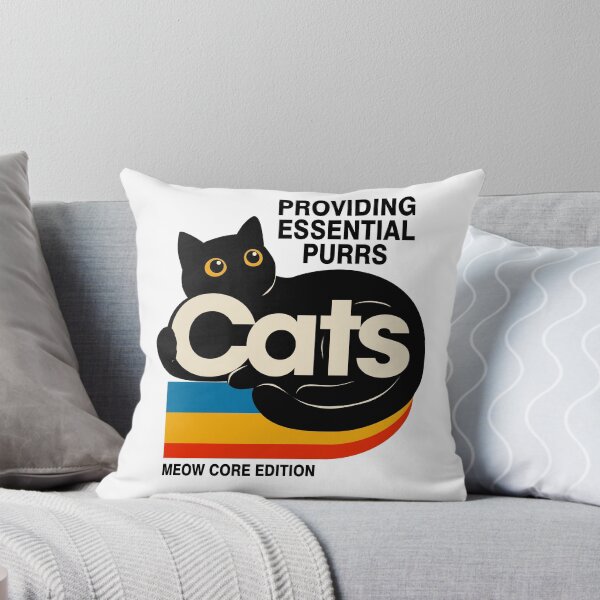 Item preview, Retro Cat 'Cats' Logo | Retro Black Cat Silhouette Minimalist Vintage Design designed and sold by PurrfectHome.