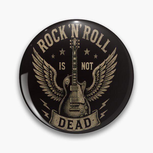 Item preview, Rock 'N' Roll Is Not Dead Guitar Wings Design designed and sold by HuNDefii.