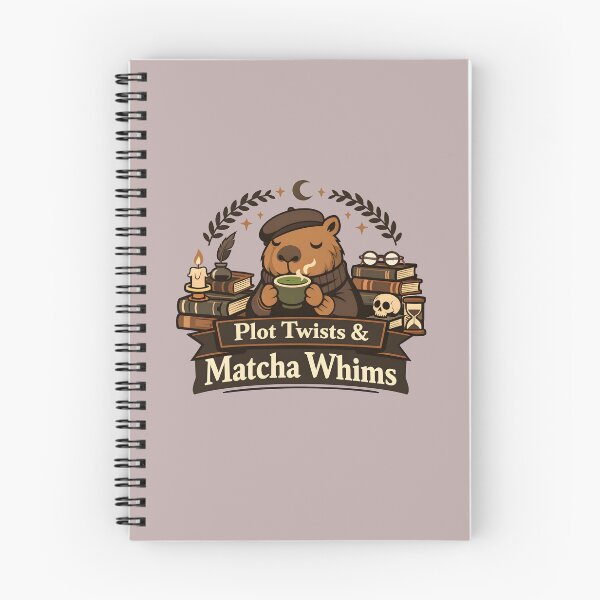 Item preview, Dark Academia Capybara Plot Twists and Matcha Whims designed and sold by yanejoy.