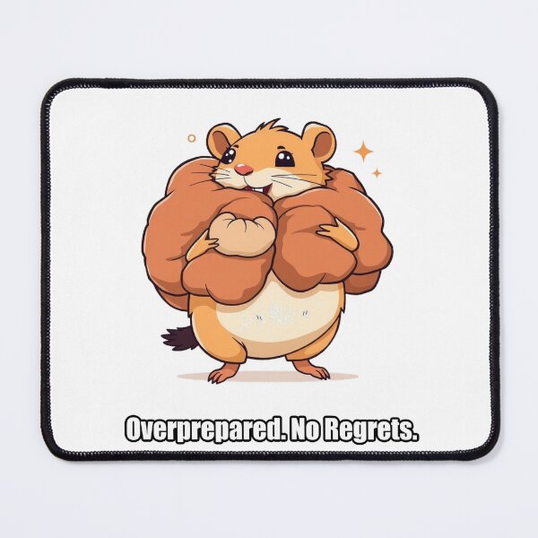 Item preview, Hamster - Overprepared No Regrets - Funny Hamster Cheeks Gift designed and sold by pawdrops.
